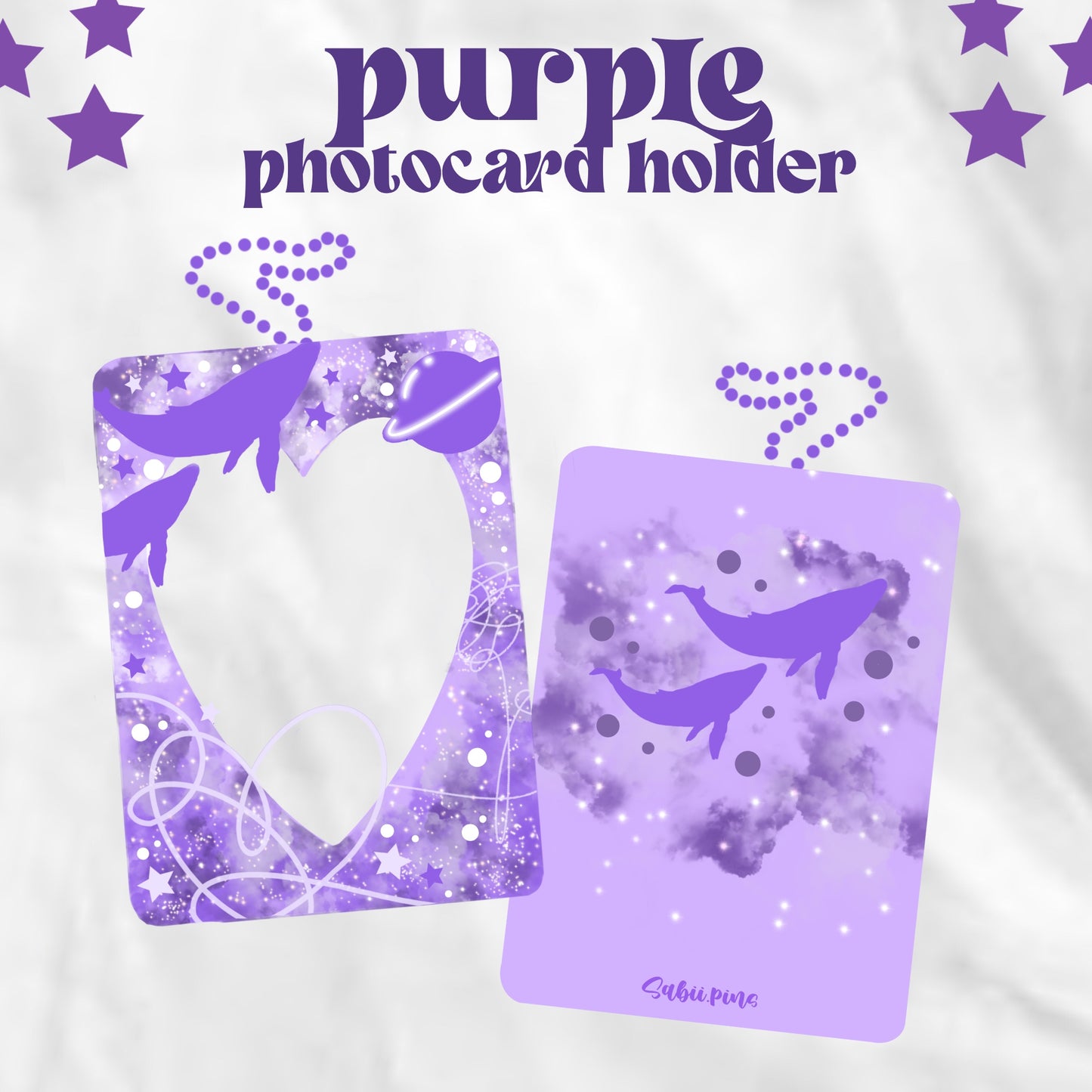 PREORDER PURPLE acrylic photocard holder