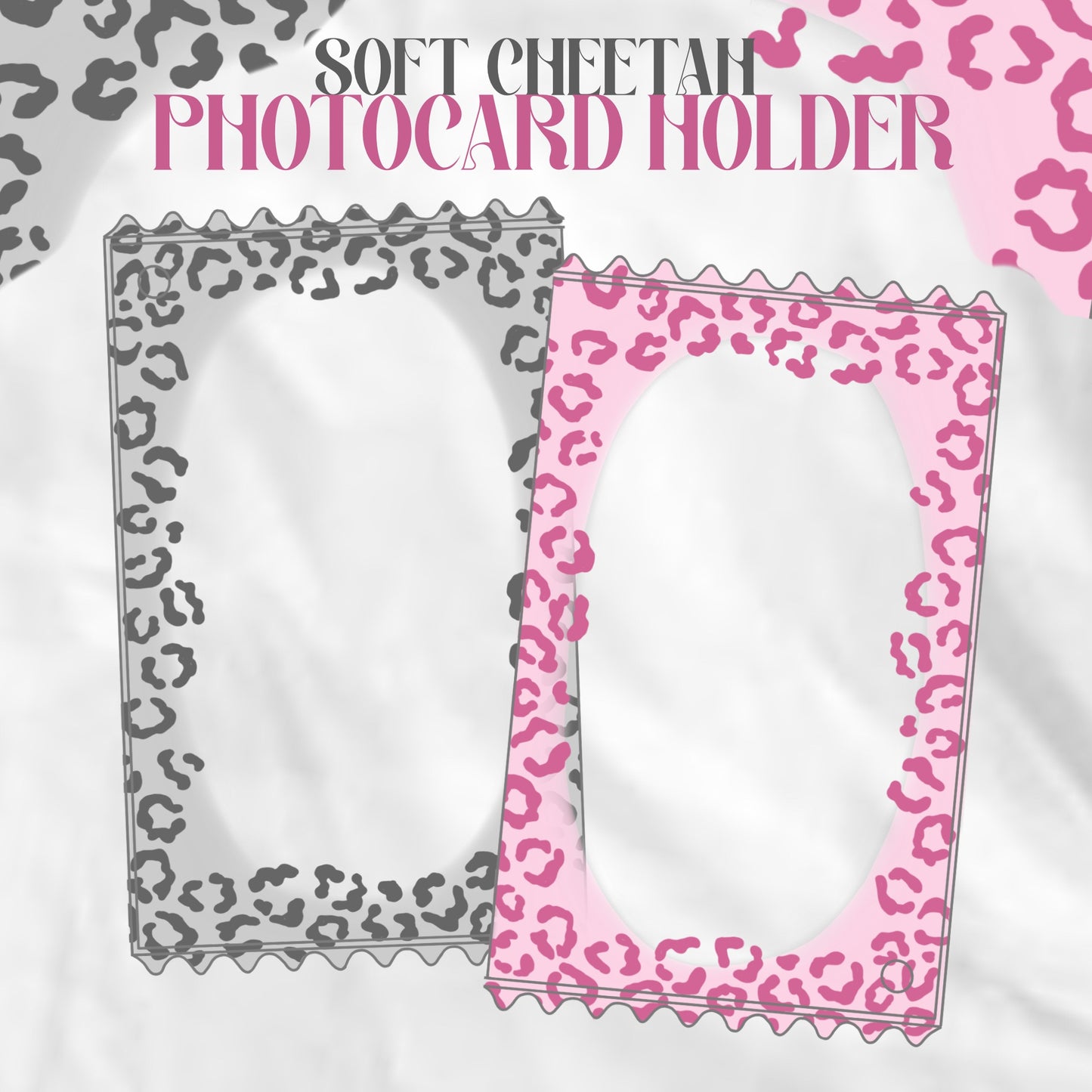 PREORDER - Soft CHEETAH photocard holder