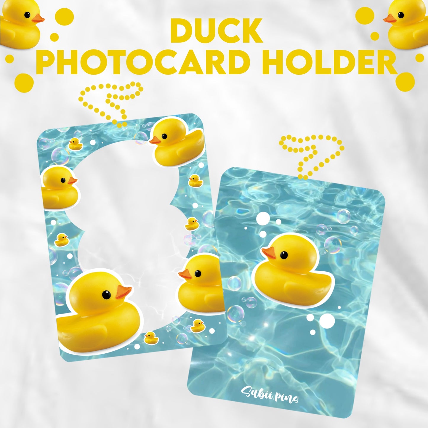 DUCK acrylic photocard holder