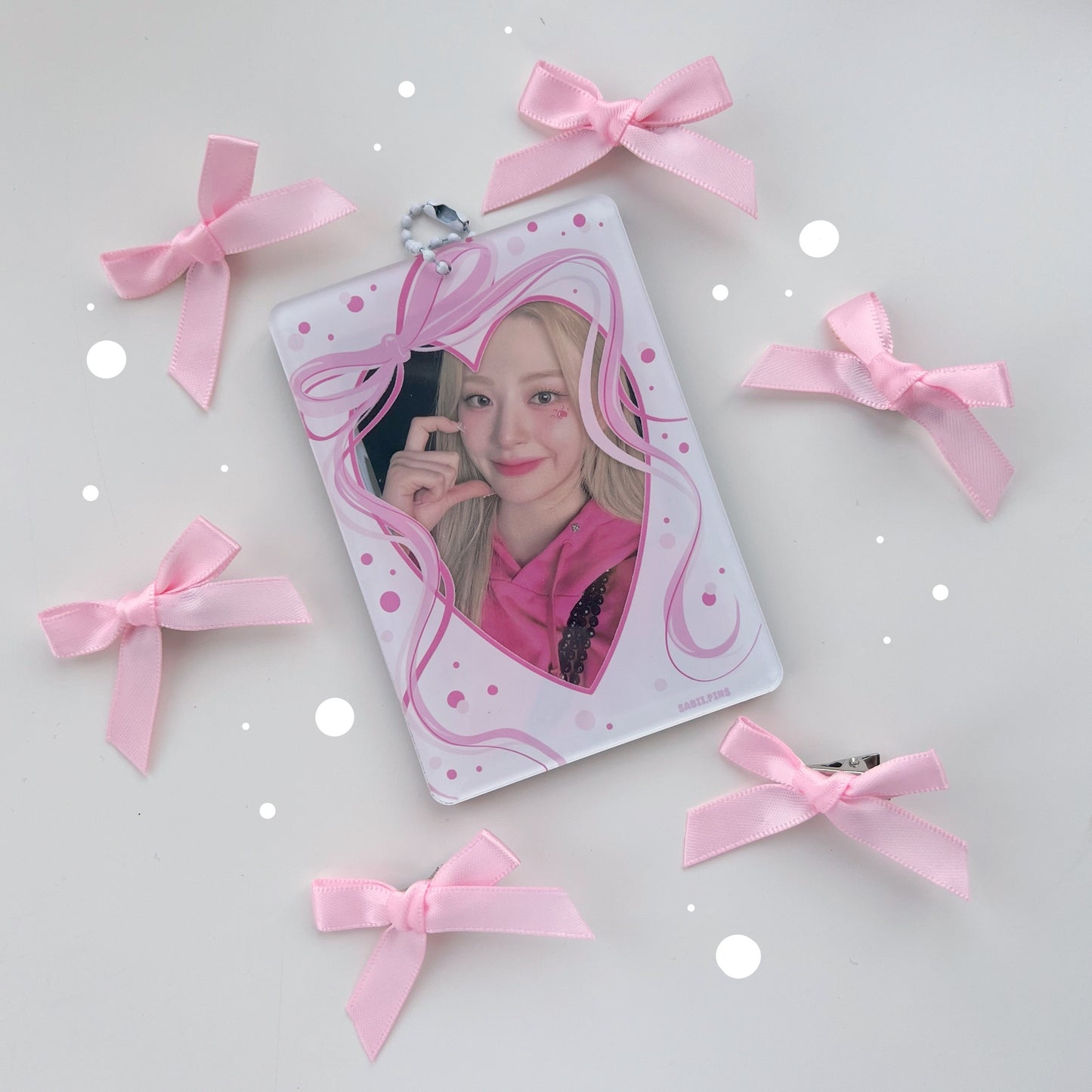 RIBBON ( DOUBLE SIDED )acrylic photocard holder