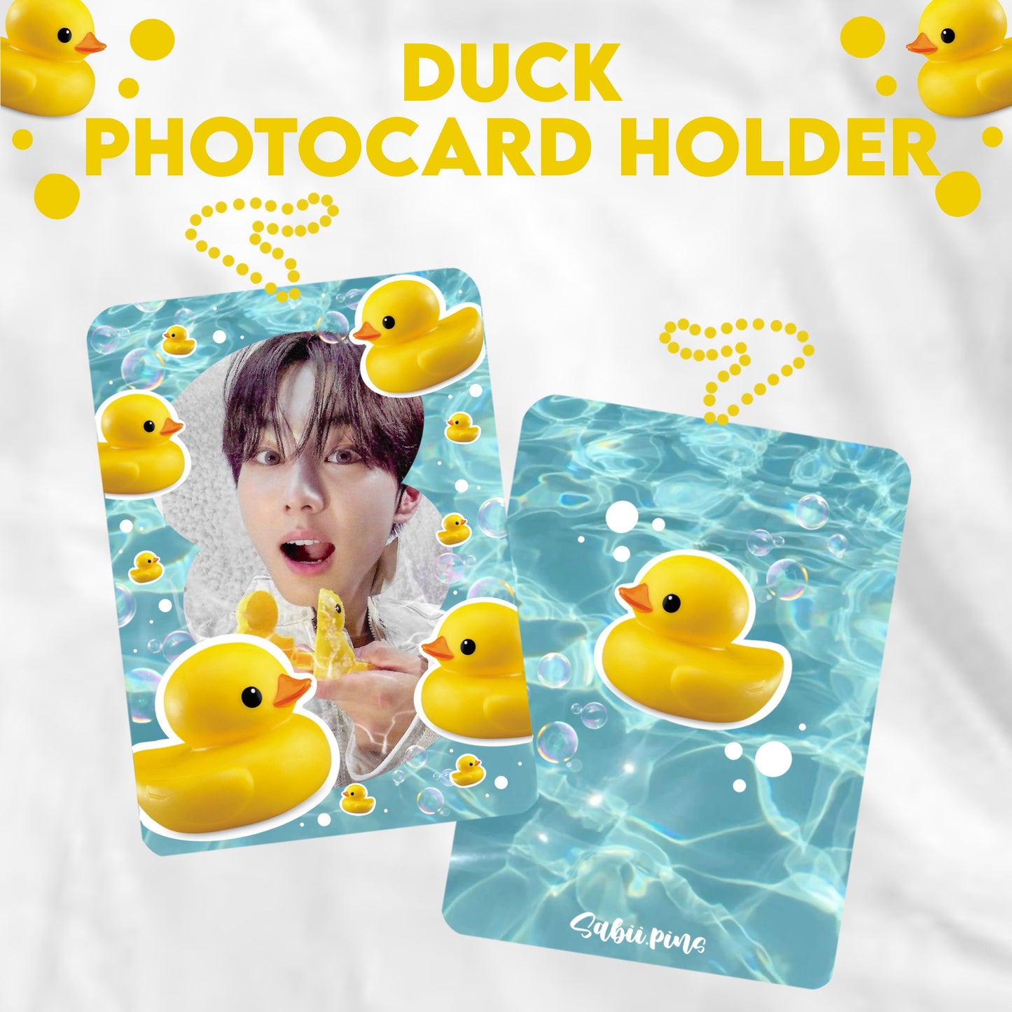 DUCK acrylic photocard holder