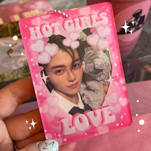 HOT GIRLS LOVE acrylic photocard holder