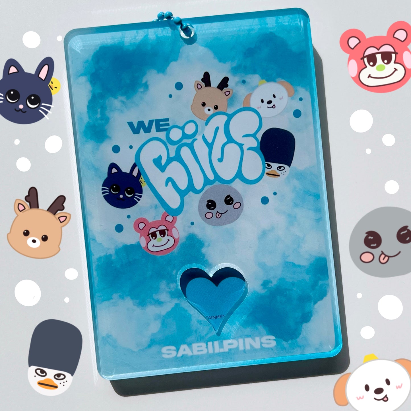 WE RIIZE acrylic photocard holder