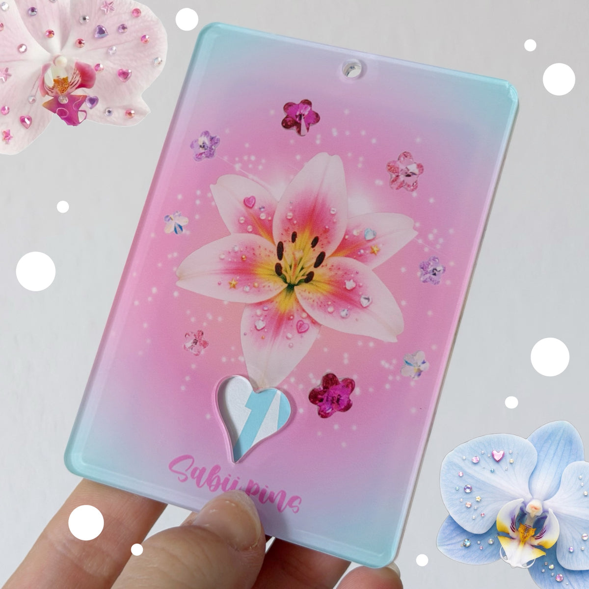 ORCHID acrylic photocard holder