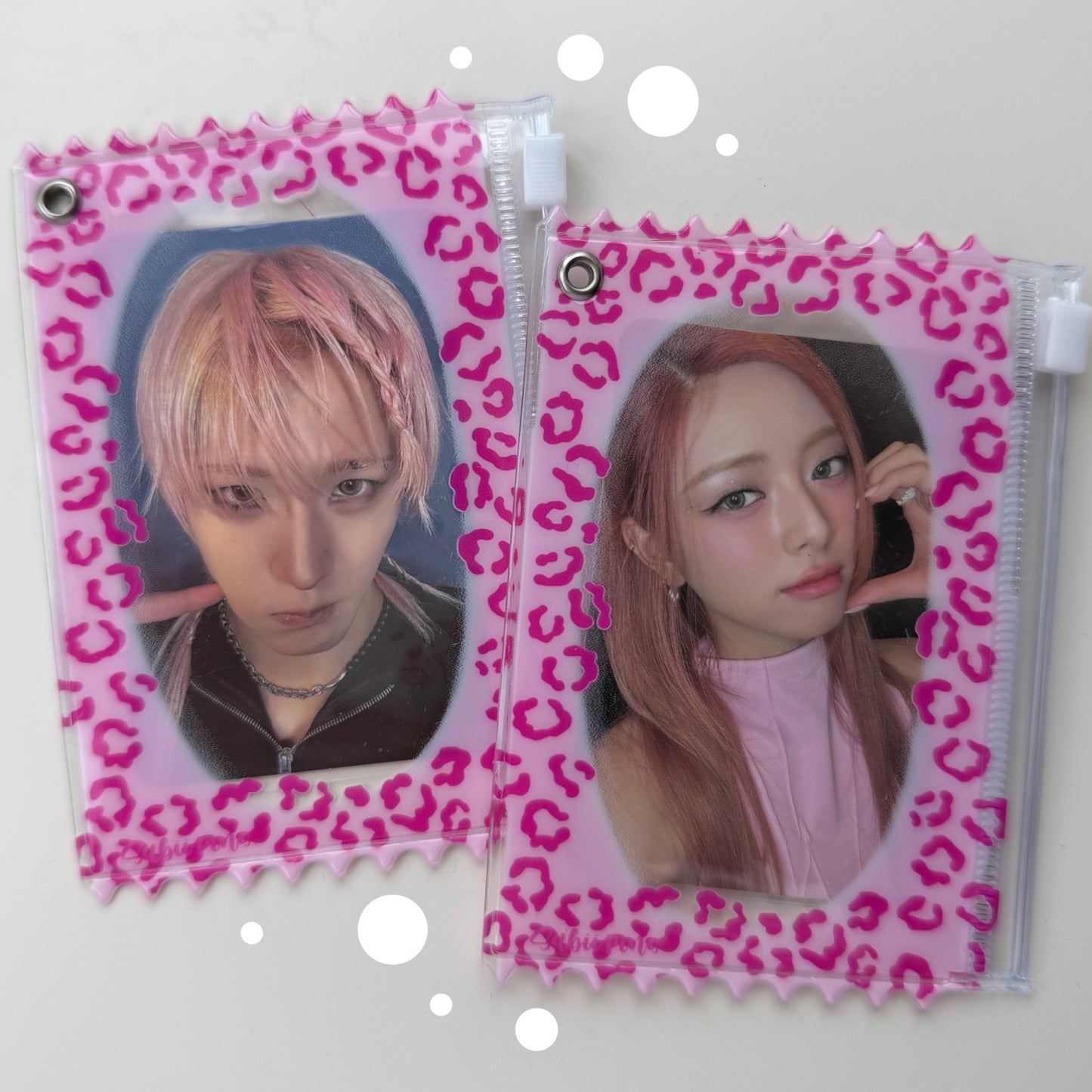 Soft CHEETAH photocard holder