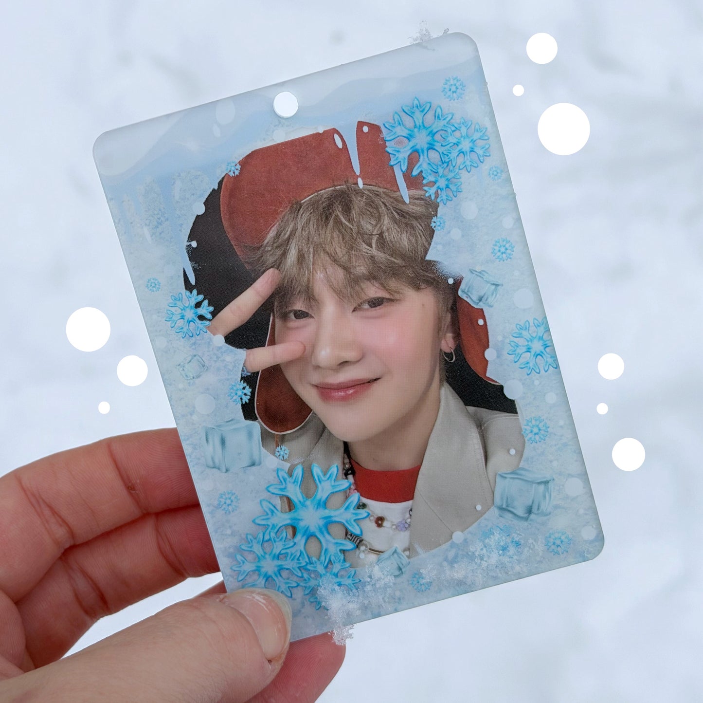 FIRST SNOW acrylic photocard holder