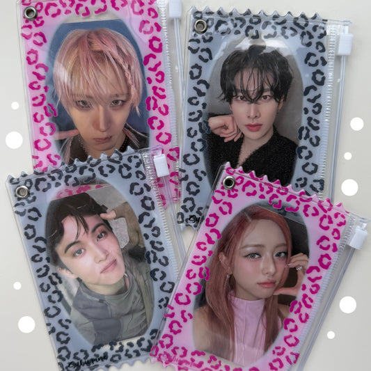 Soft CHEETAH photocard holder