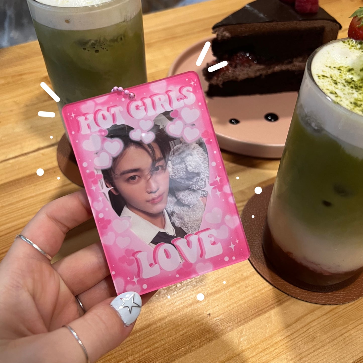 HOT GIRLS LOVE acrylic photocard holder