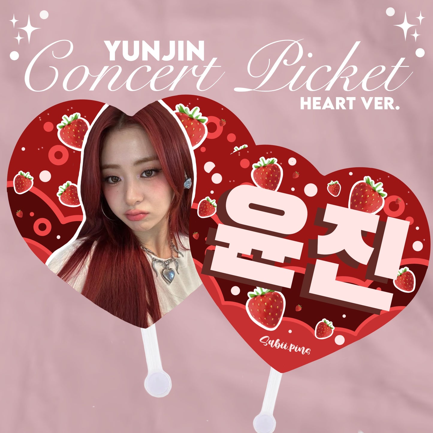PREORDER - LE SSERAFIM concert heart pickets