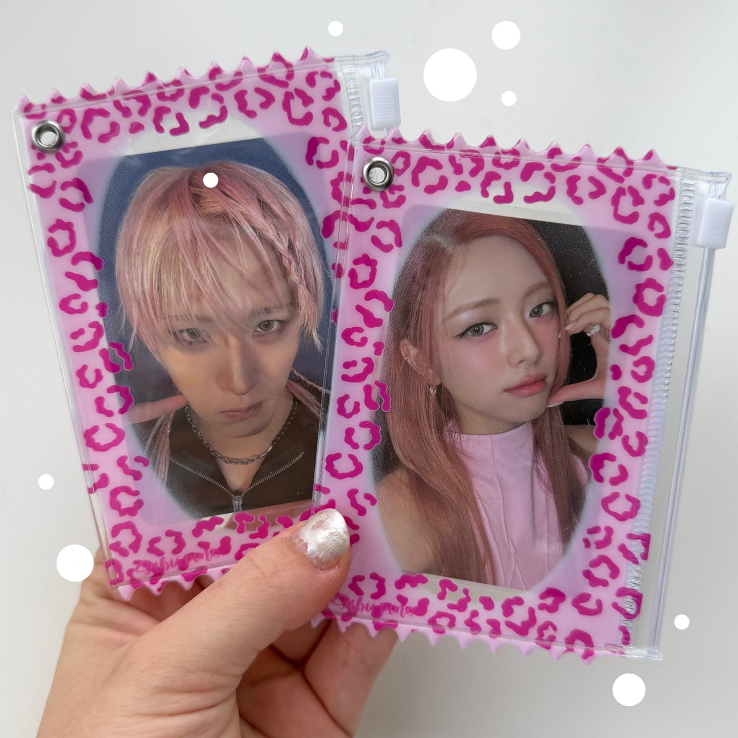 Soft CHEETAH photocard holder