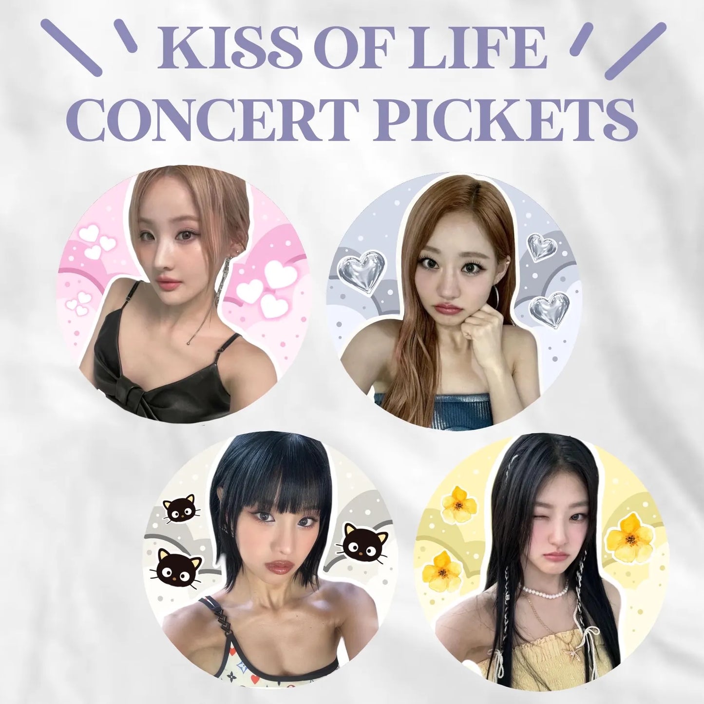 KISS OF LIFE concert pickets