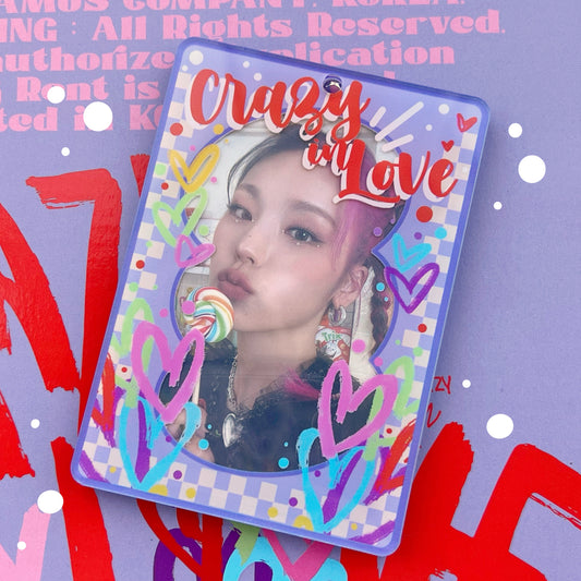 CRAZY FOR LOVE acrylic photocard holder