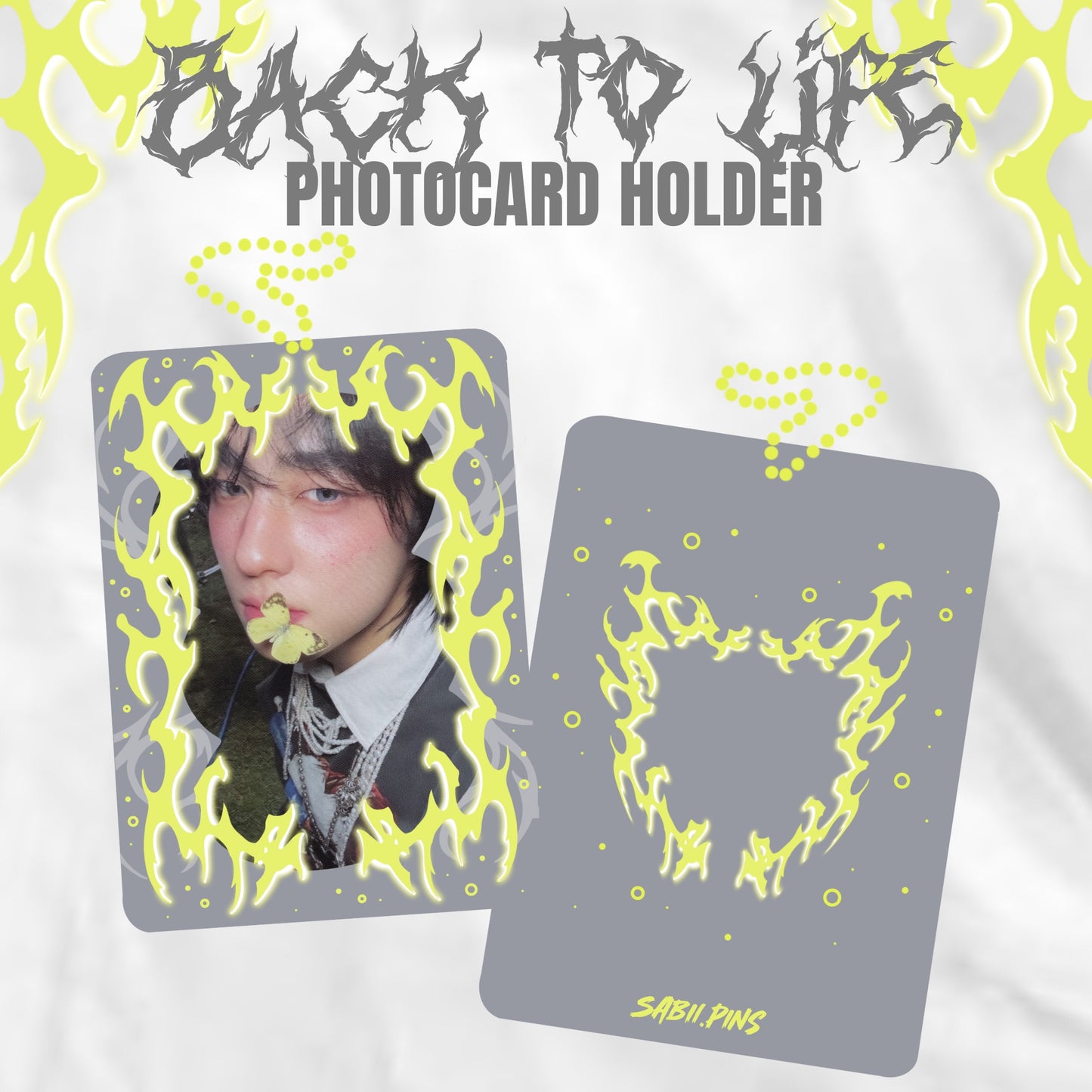 BACK TO LIFE acrylic photocard holder