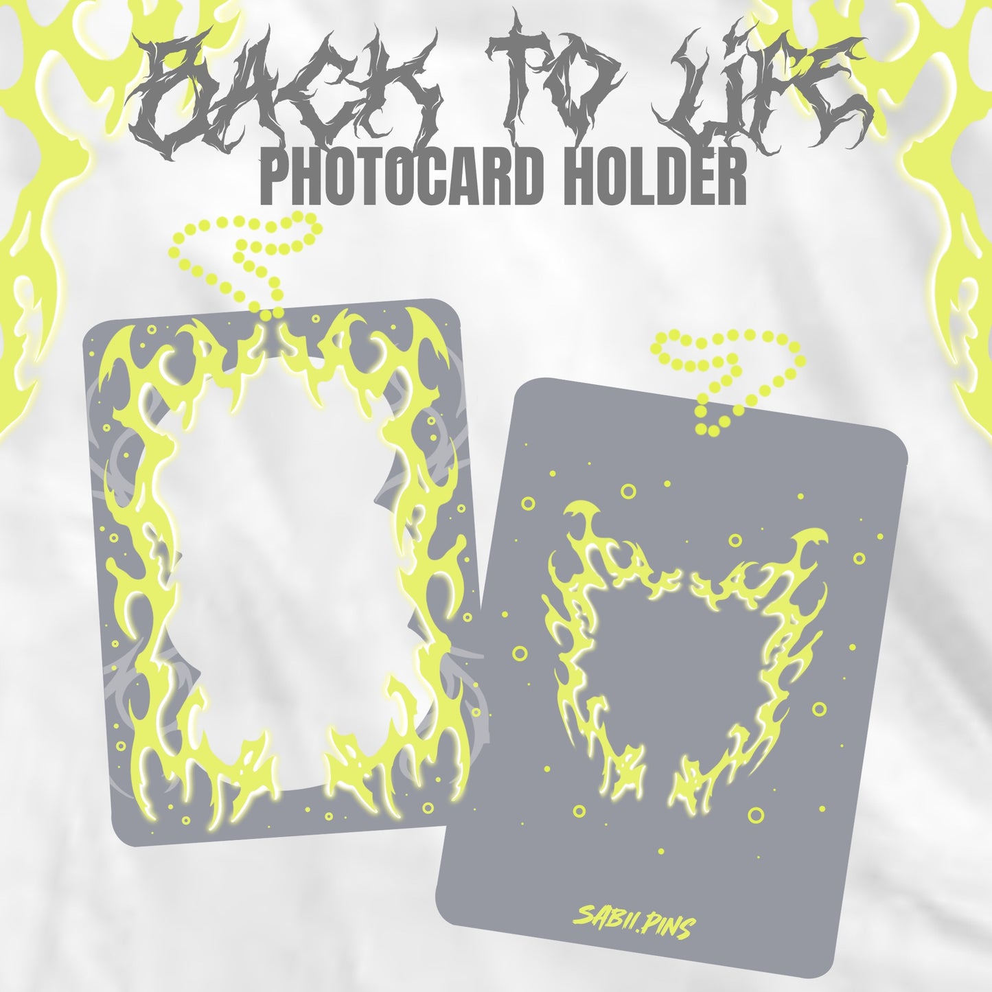 BACK TO LIFE acrylic photocard holder