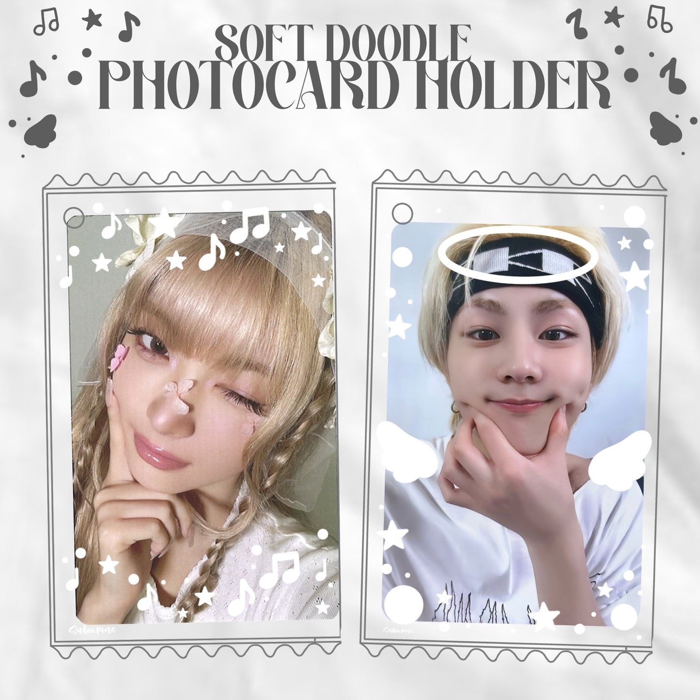 PREORDER - Soft DOODLE photocard holder