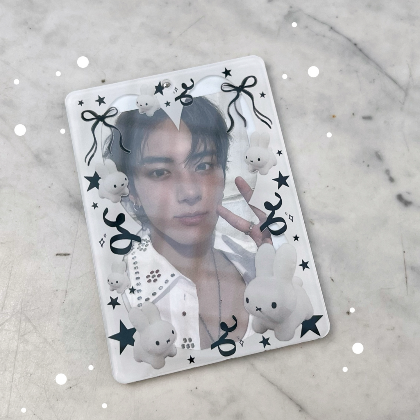 BUNNY acrylic photocard holder