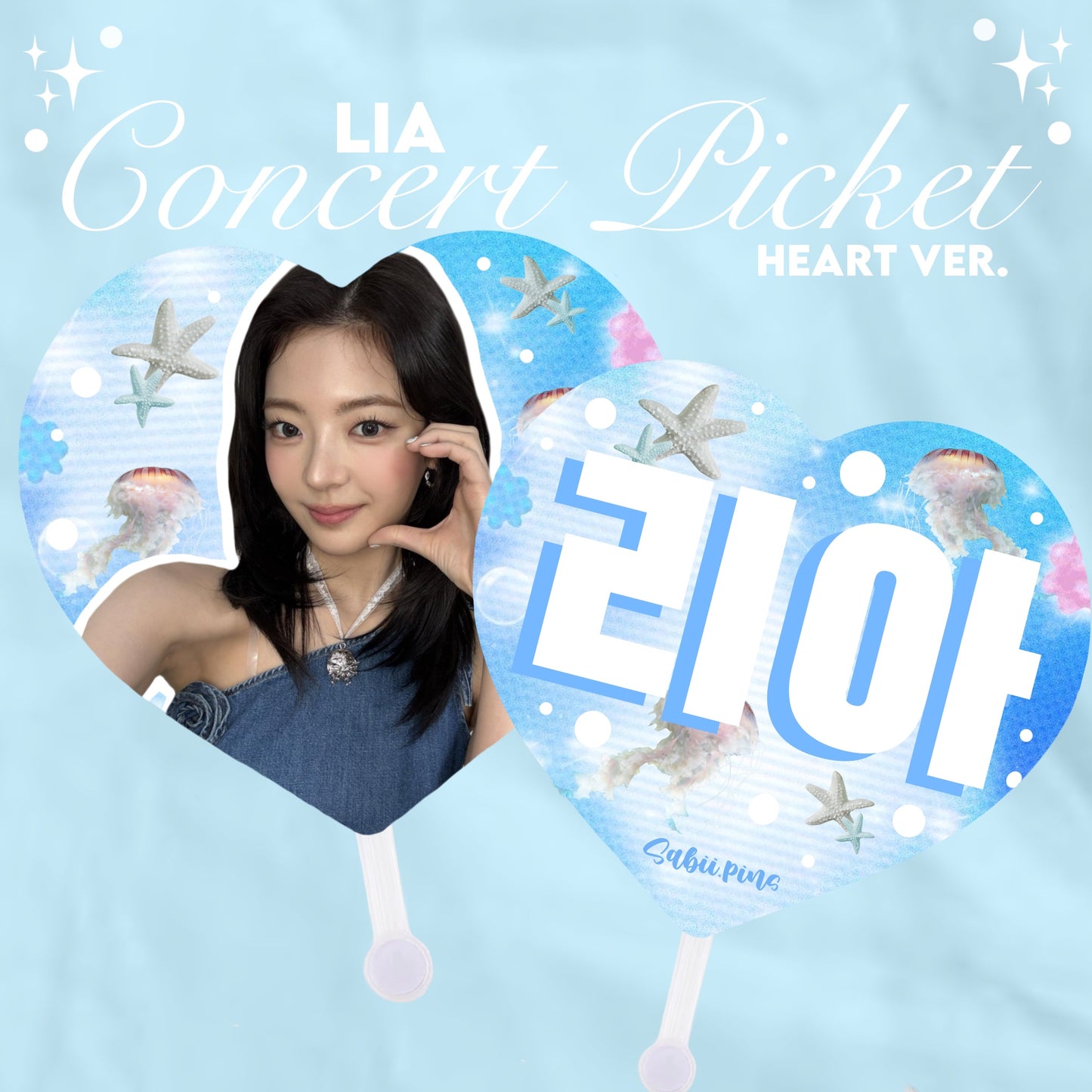 PREORDER - ITZY concert heart pickets