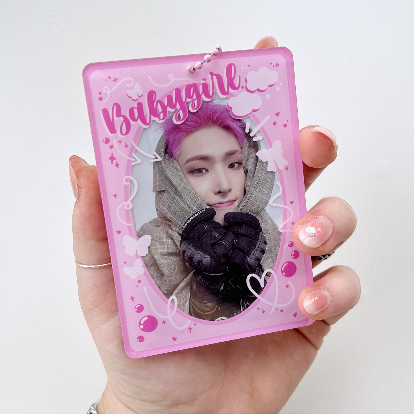 BABYGIRL acrylic photocard holder