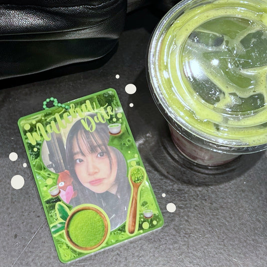 MATCHA DATE acrylic photocard holder