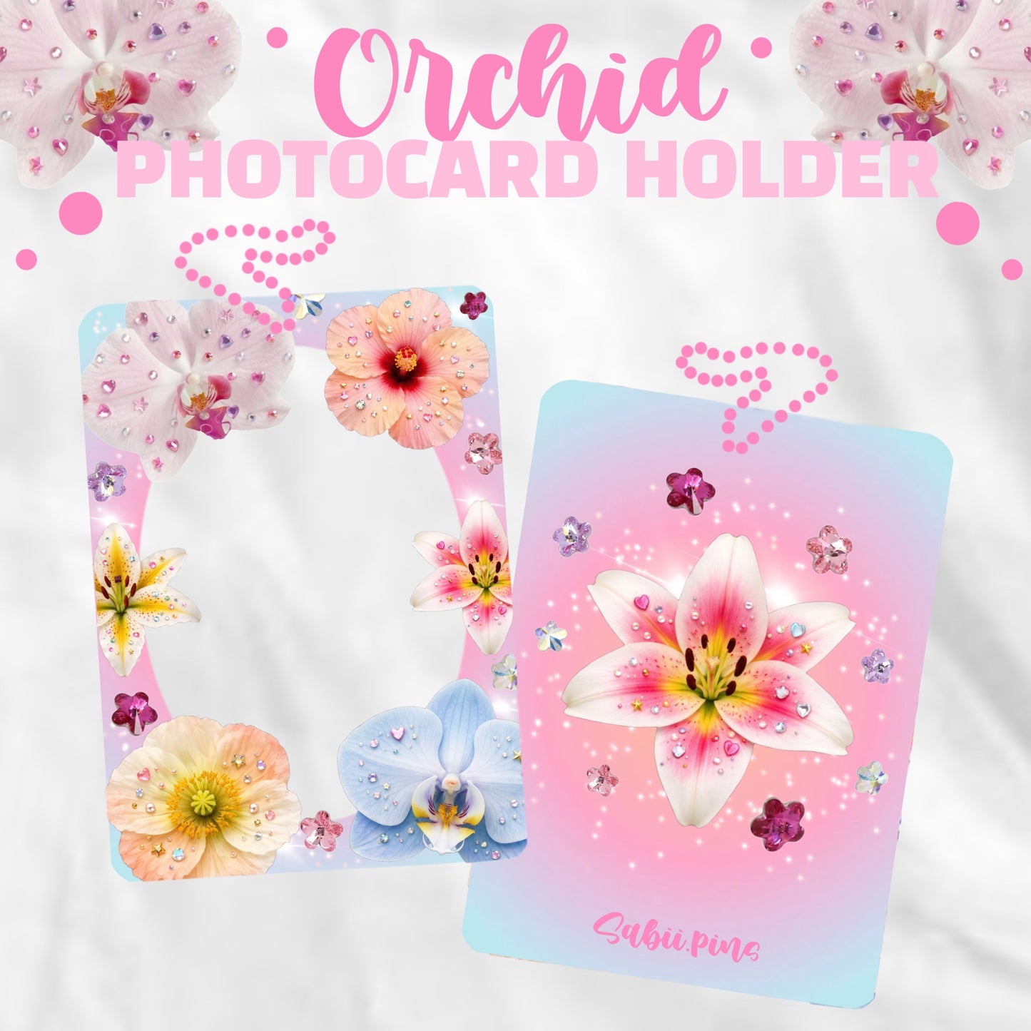 PREORDER - ORCHID acrylic photocard holder