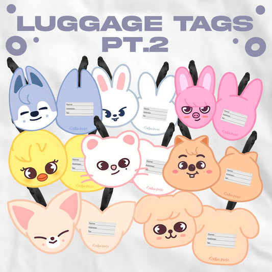 PREORDER SKZOO luggage tags