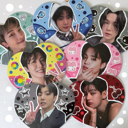 BTS concert heart pickets