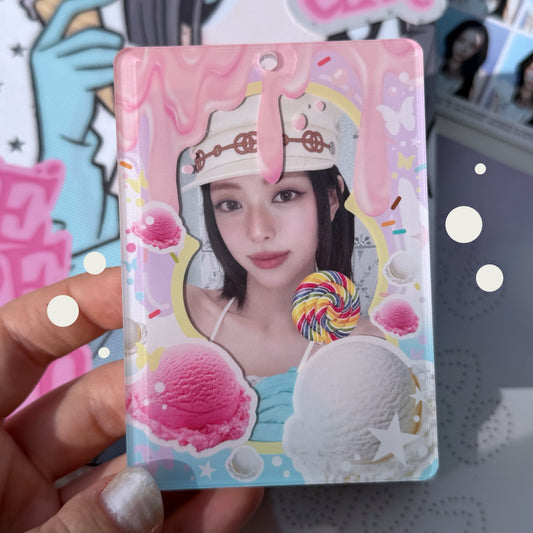 ICE CREAM acrylic photocard holder