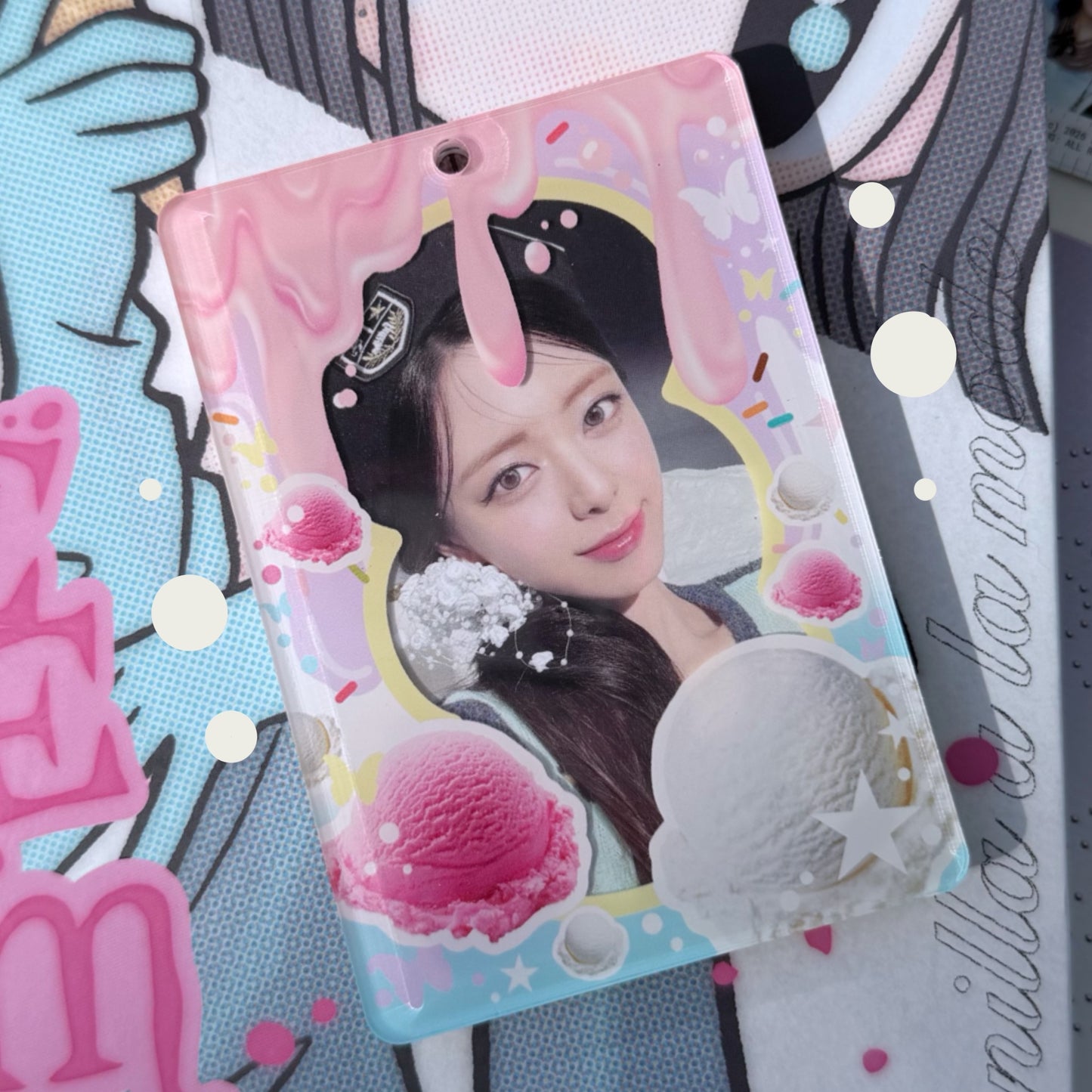 ICE CREAM acrylic photocard holder